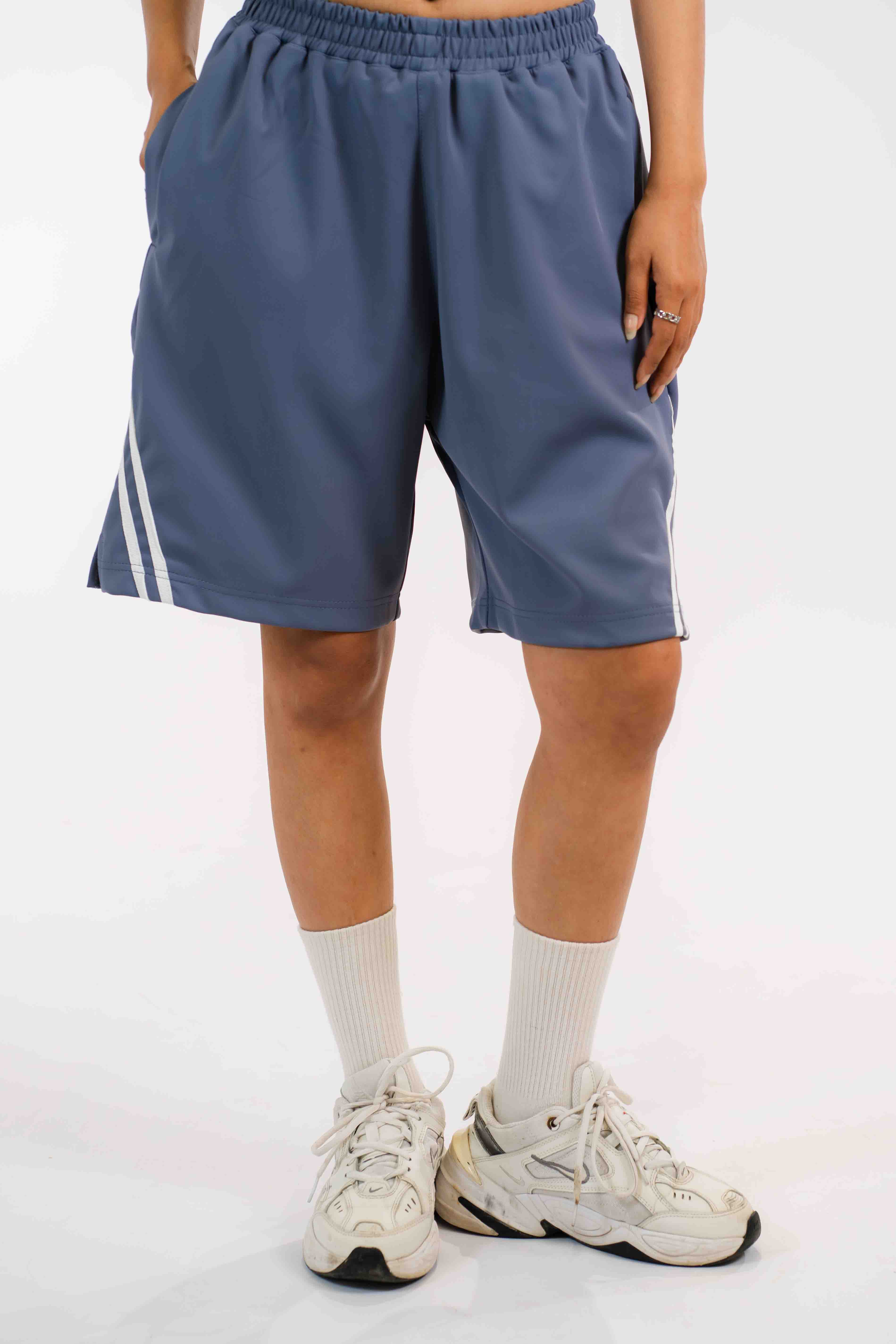 Blue Track Shorts